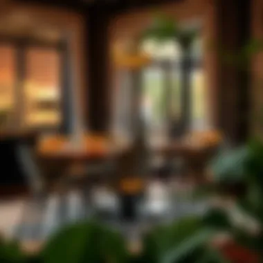 Sophisticated Dining Atmosphere with Fold Away Set Elegant fold away dining set set up for a sophisticated dinner atmosphere