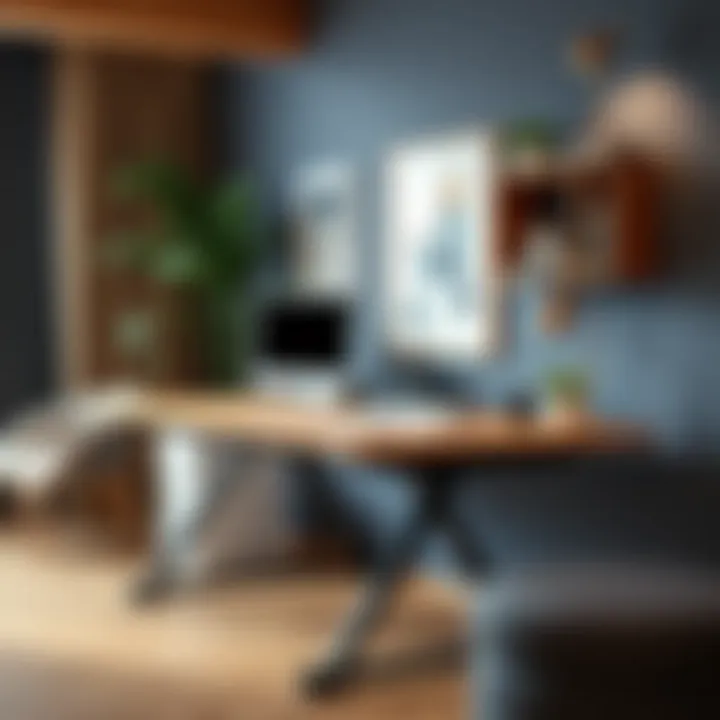 Stylish materials used in foldable desk construction