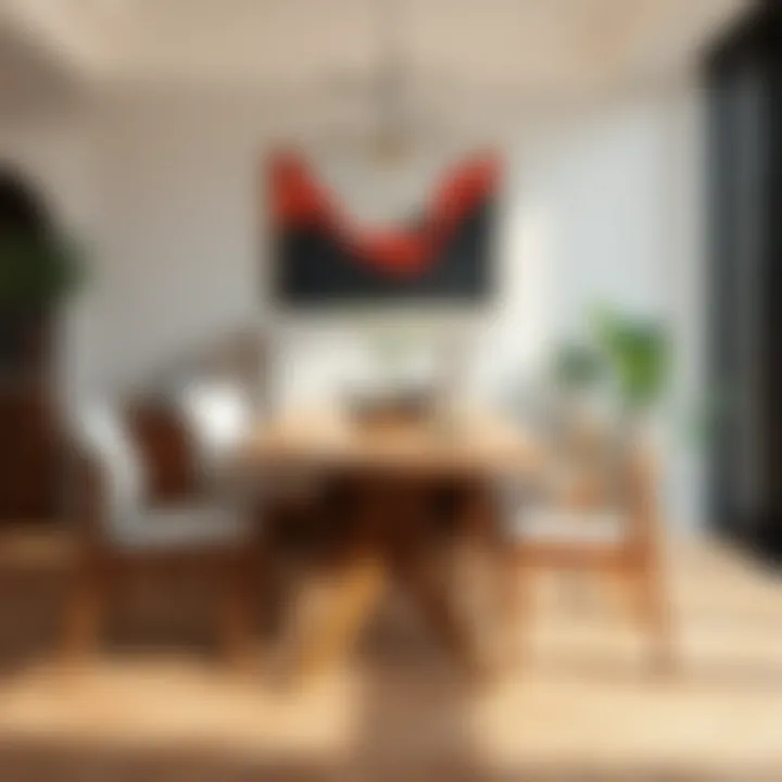 Versatile foldable dining set enhancing small interiors