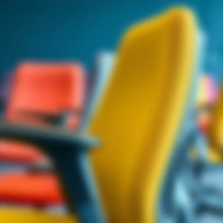 Quality Materials in Office Chairs Close-up of materials used in high back office chairs