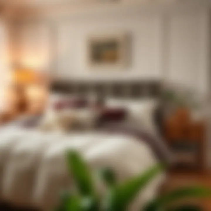 Stylish bedroom featuring a high-quality queen comforter