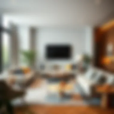 Minimalist Furniture for a Cozy Lounge Atmosphere Cozy lounge featuring minimalist furniture arrangement