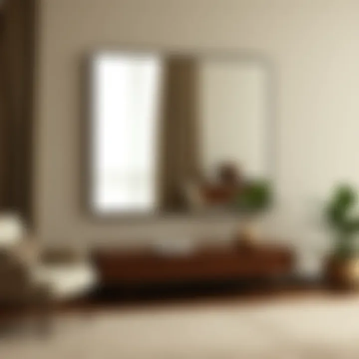 Installation of a Borderless Mirror Installation technique of a borderless mirror on a wall