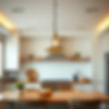 Elegant Pendant Lights for Warm Ambiance Elegant pendant lights creating a warm ambiance in a kitchen