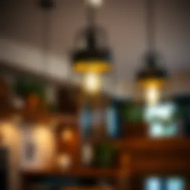 Rustic Pendant Lights in Farmhouse Kitchen Rustic pendant lights illuminating a farmhouse kitchen