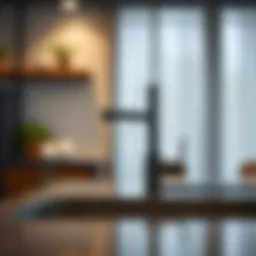 Stylish kitchen faucet kit showcasing modern design