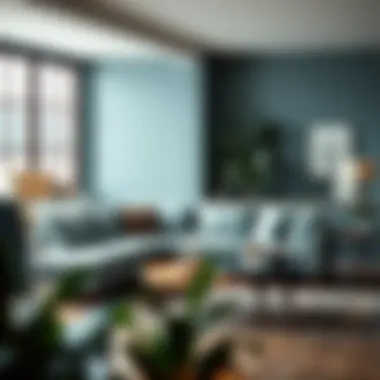 Optimal Arrangement of Full-Size Sleeper Sofa in Living Space Illustration of a living area with a full-size sleeper sofa arranged for optimal space usage