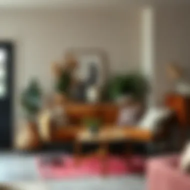 Cozy corner with layered textures and colors