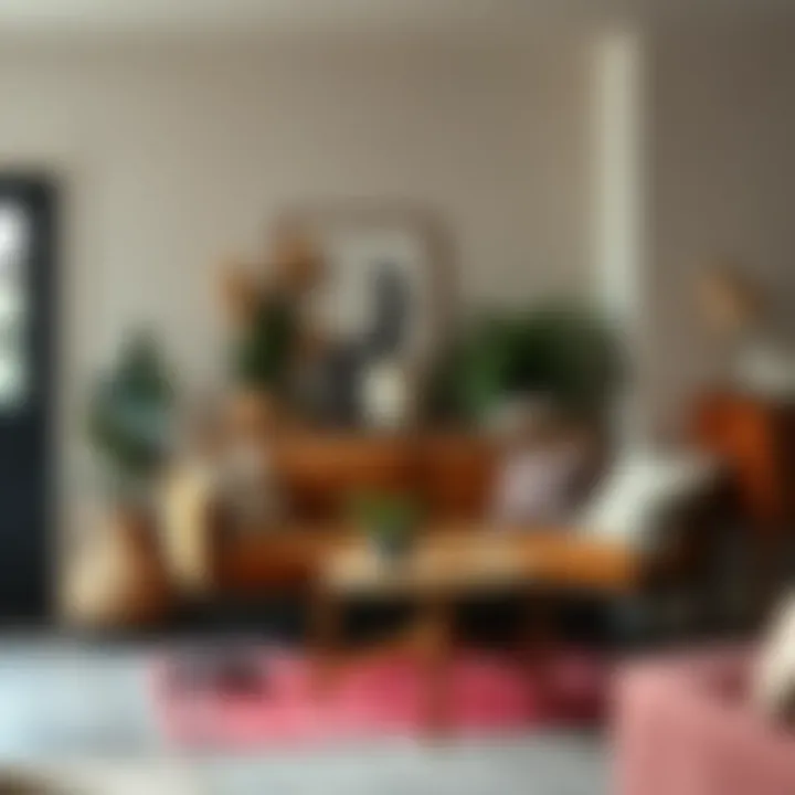 Cozy corner with layered textures and colors