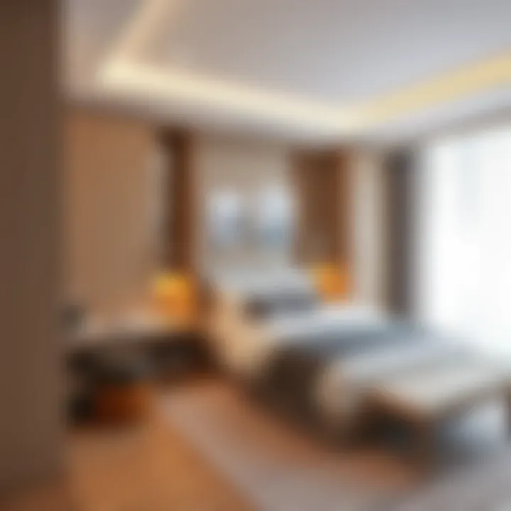 Aesthetic compact bedroom design with effective storage