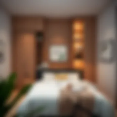 Vertical Space Utilization in Small Bedrooms Creative vertical storage solutions on bedroom walls