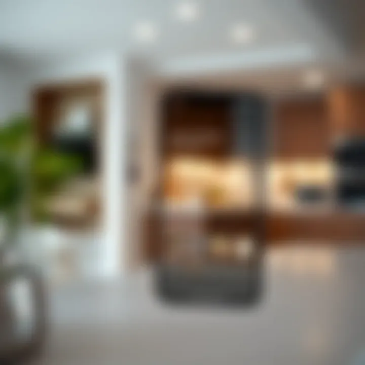 User-friendly interface of a kitchen design app