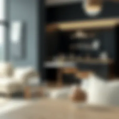 Minimalist design bar table maximizing space usability