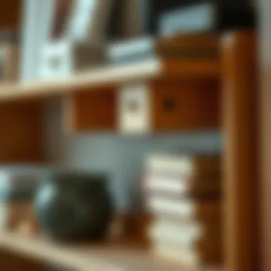 Materials Used for Wall Shelves Close-up of materials used for wall shelves