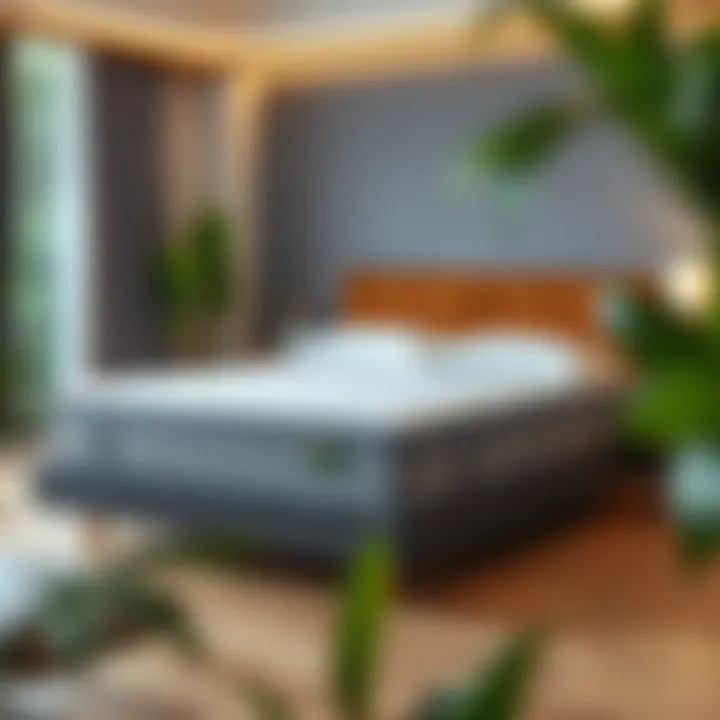 Ergonomic design showcasing support features of the mattress