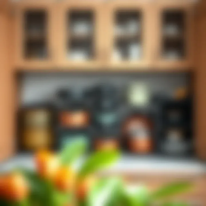 Customizable pots and pans storage solution showing various layouts