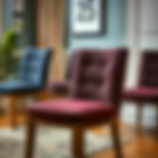 Luxurious fabric options for chair pads