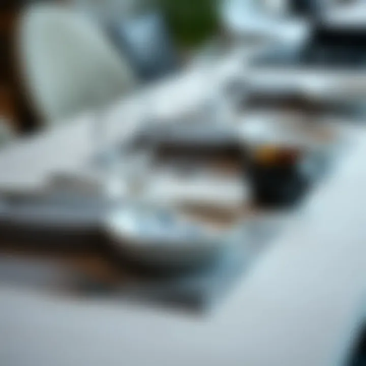 Contemporary Minimalist Style Modern minimalist place setting with geometric designs