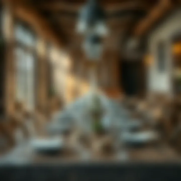 Charming Rustic Ambiance Rustic table arrangement featuring wooden elements and natural decor