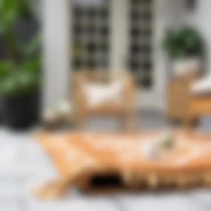 Maintenance tips for outdoor rugs illustrated