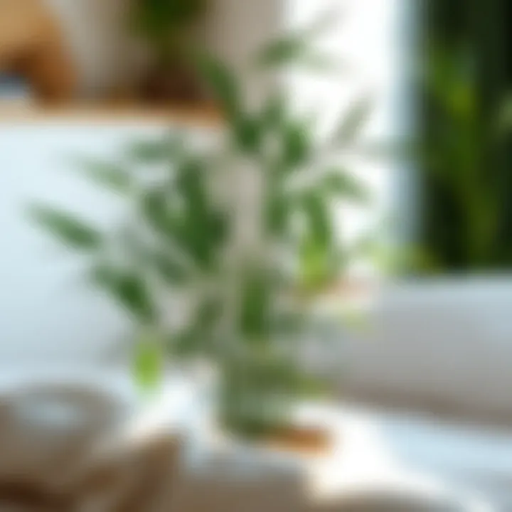 Sustainability of Bamboo Bedding Sustainable bamboo plant showcasing eco-friendliness