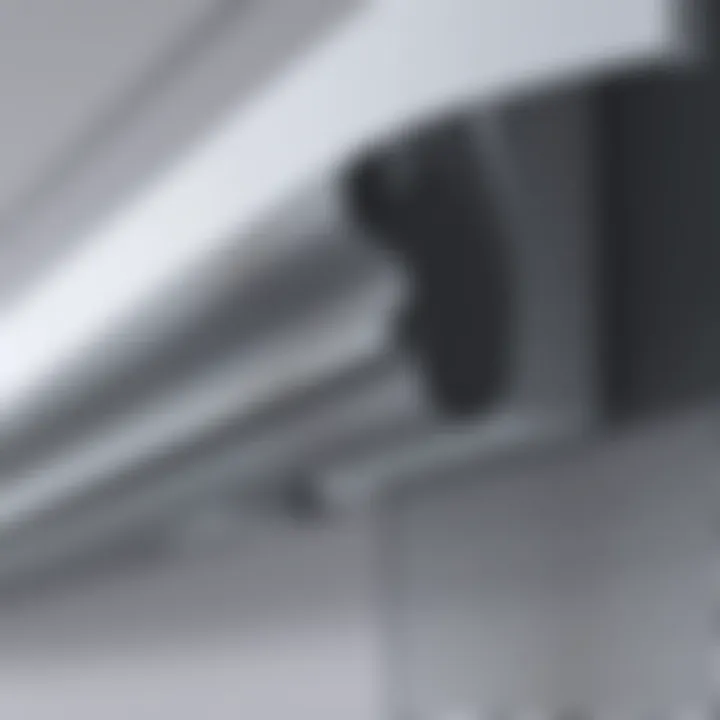 Close-up of Somfy blackout shade material showcasing texture