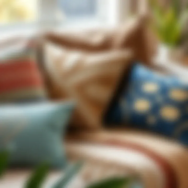 Diverse Textures and Patterns to Enhance Your Decor A variety of textures and patterns in 12x16 pillow covers displayed on a sofa