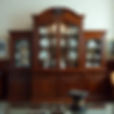 Elegant Wooden Design Elegant wooden china hutch showcasing fine china