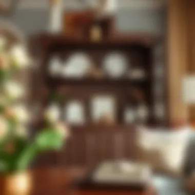 Stylish Home Decor Integration Stylish china hutch decorated with home accessories