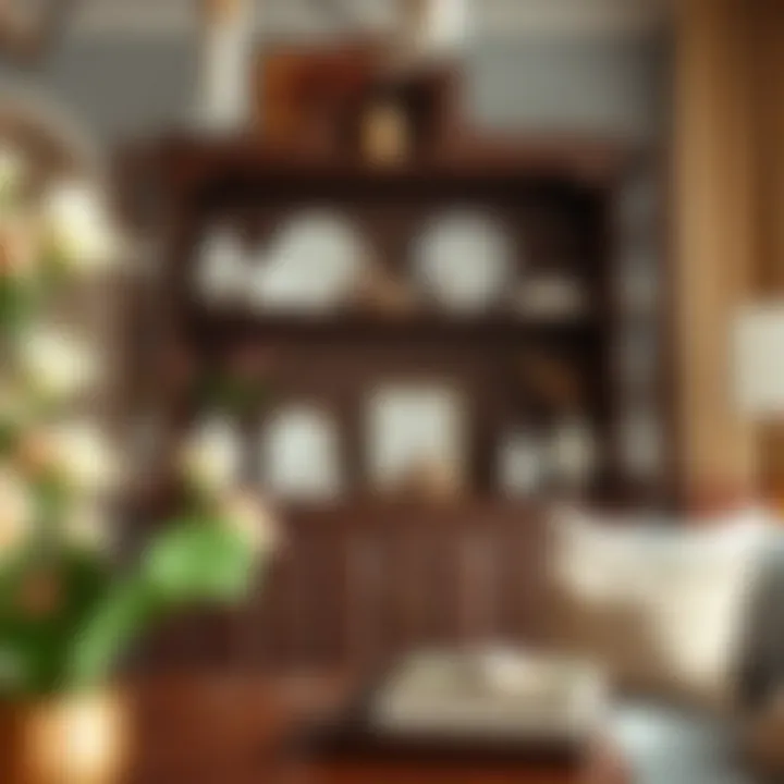 Stylish Home Decor Integration Stylish china hutch decorated with home accessories