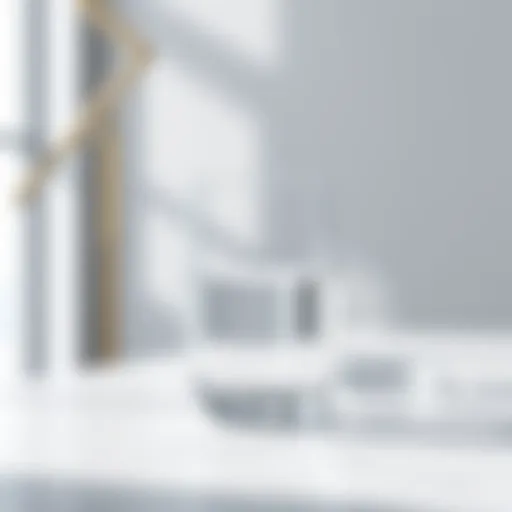 Elegant water glasses showcasing modern design