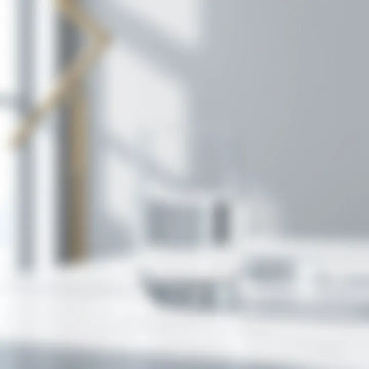 Elegant water glasses showcasing modern design