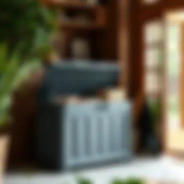 Durable Storage Capacity Durable plastic patio storage box showcasing storage capacity