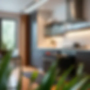 Modern Integration of Garbage Slide-Out Systems Modern kitchen featuring a sleek slide-out garbage system