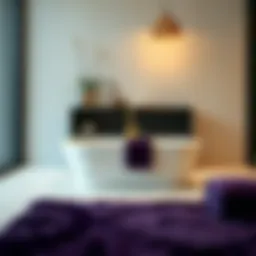 The Intricacies and Aesthetics of Deep Purple Bath Rugs Introduction