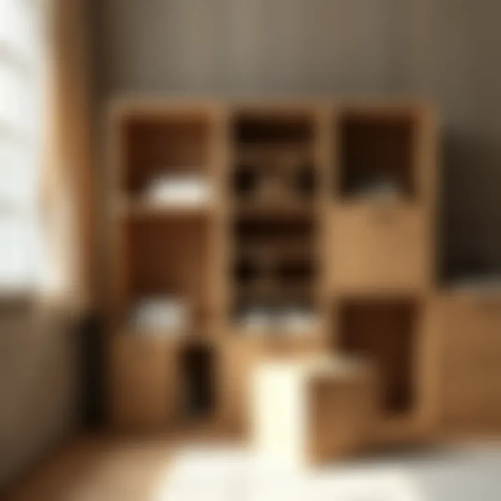 Sustainable materials used in paper cubby construction