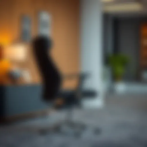 An elegant hard office chair showcasing modern design