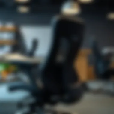 Ergonomic Considerations in Office Seating Close-up of ergonomic features of a hard office chair