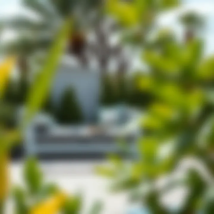 Durable solid gray outdoor rug in a weather-resistant setting