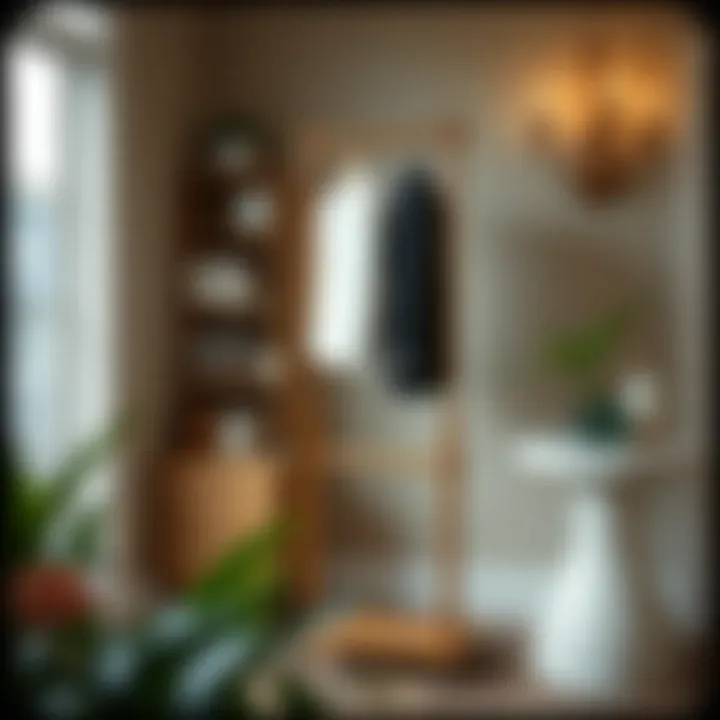 Caring for Your Valet Stand Maintenance tips illustrated through the proper care of a valet clothes stand, showcasing its longevity.