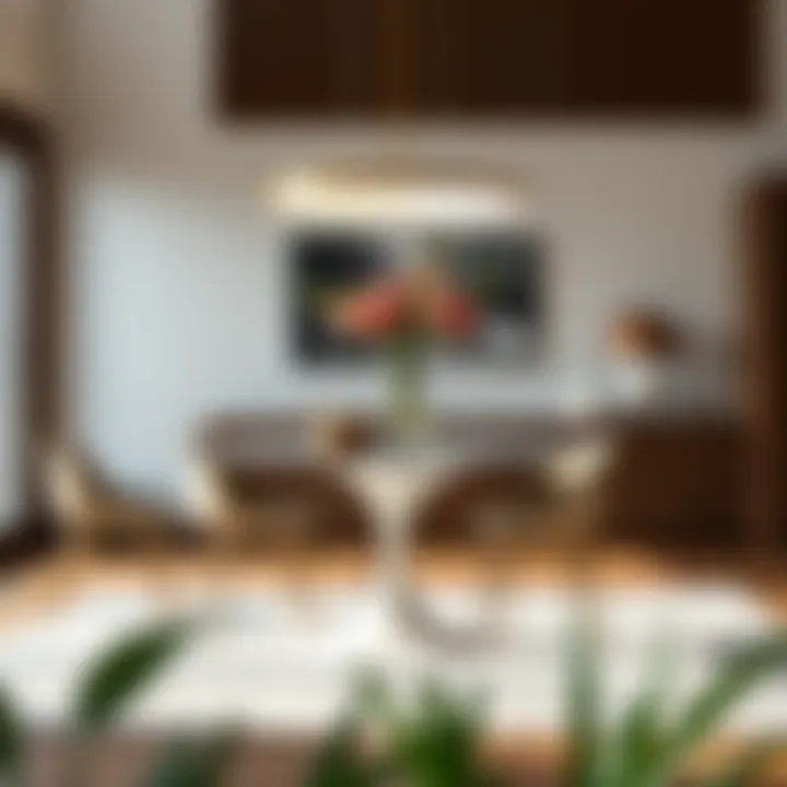 The Elegance of Tulip Dining Table Design Elegant tulip dining table in a modern interior