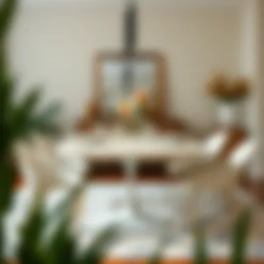 A Stylish Dinner Setting with Tulip Dining Table Tulip dining table set for a stylish dinner