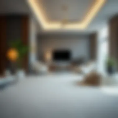 Elegant Installation of Carpet Stops An elegant installation of carpet stops blending with modern decor