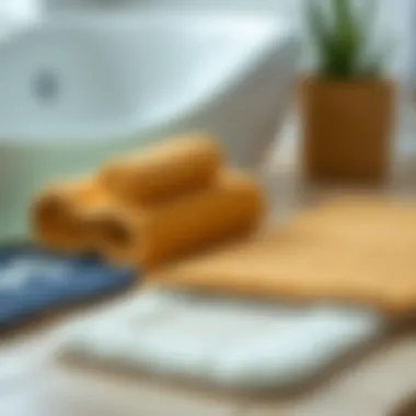 Diverse Materials for Slip-Resistant Mats Close-up of various materials used in slip-resistant mats