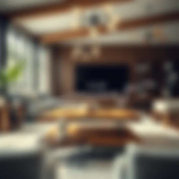 Market trends graph depicting coffee table prices