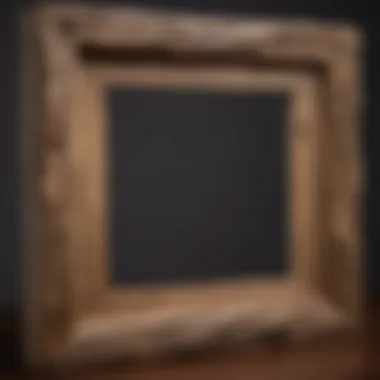 Close-up of a 26 x 19 frame made from reclaimed wood